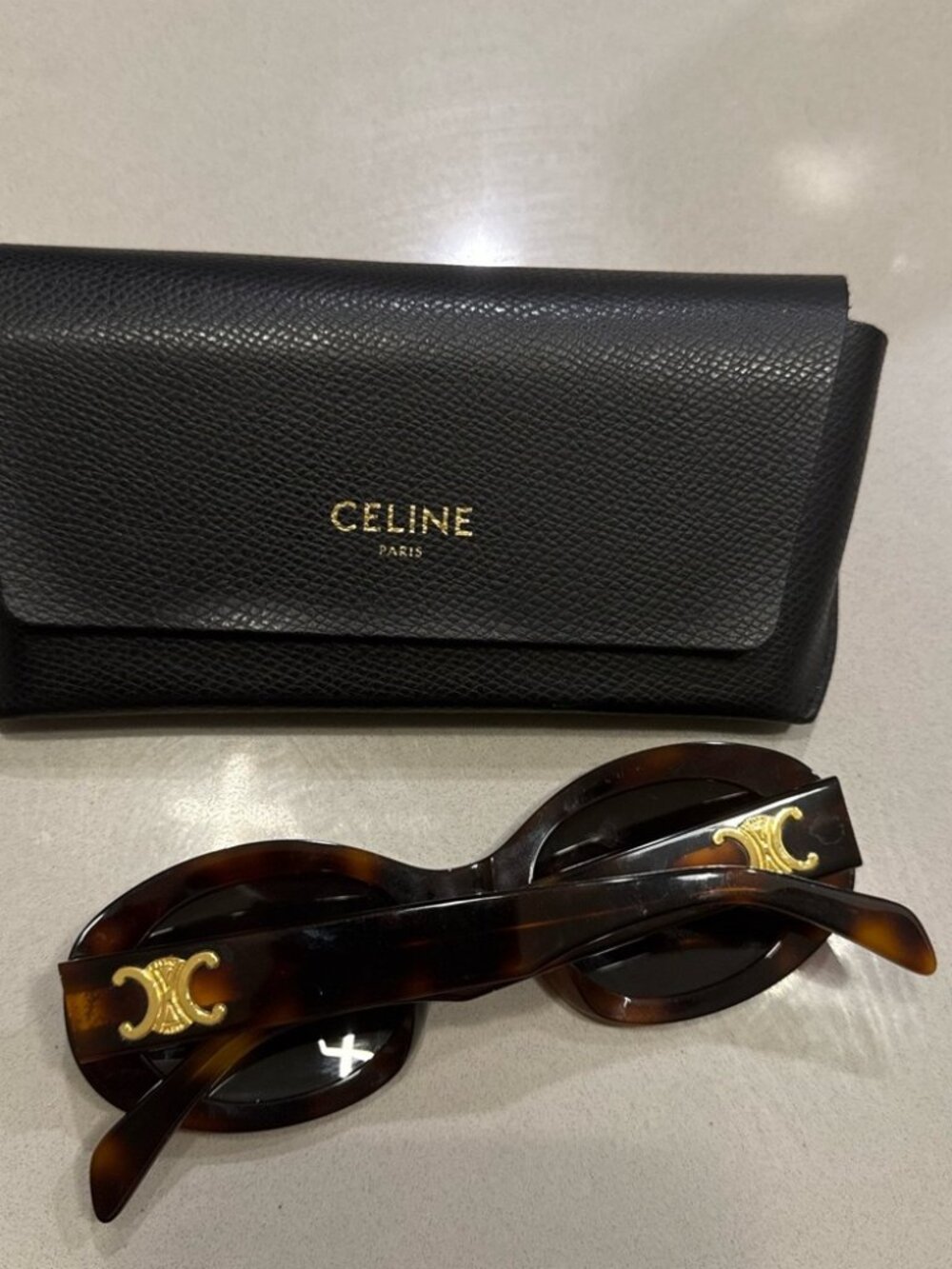 Celine Triomphe oval sunglasses - Picture 2 of 4